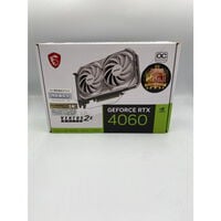 中古  MSI GeForce RTX 4060 VENTUS 2X WHITE 8G OC (RTX4060 8GB) 188919 