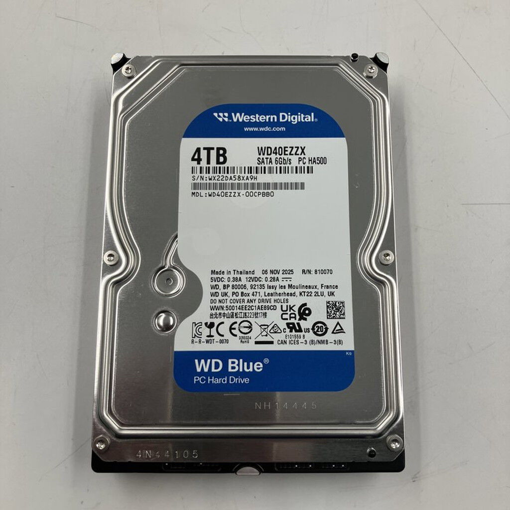 中古 W.D WD40EZZX (SATA3 4TB 5400rpm 128MB) 3280023453 （385324