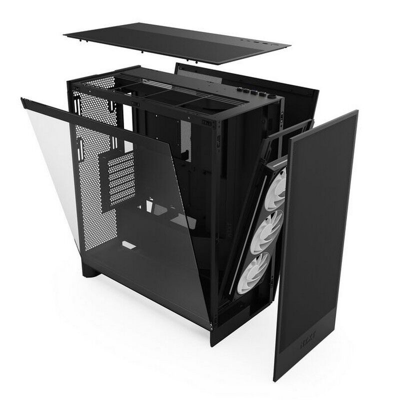 NZXT H7 Flow RGB CM-H72FB-R1 (E-ATX ガラス ブラック) ｜ パソコン