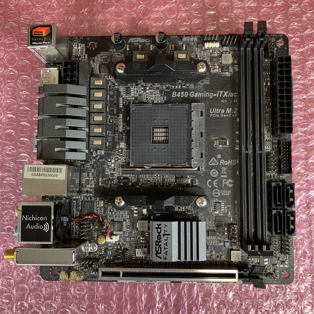 中古 ASRock Fatal1ty B450 Gaming-ITX/ac(B450 AM4 mITX