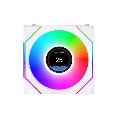 Lian-Li  UNI FAN SL-INF FLEX WT LCDモデル リバースブレード 12RSLIND1F1W (120mm ARGB ホワイト  LCD リバースファン) 