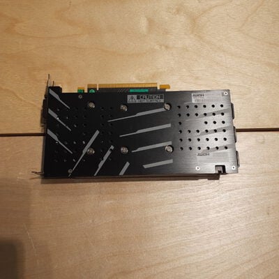 【鹿児島店】中古  玄人志向 GF-GTX1660-E6GB/OC/DF (GTX1660 6G GDR5) 139185 