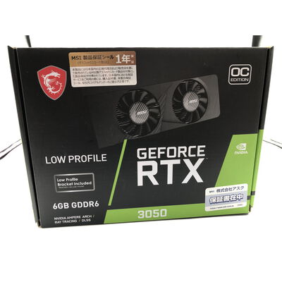 【水戸赤塚店】中古  MSI　RTX3050　LP 6G　OC（RTX3050　6GB） 4680002705 