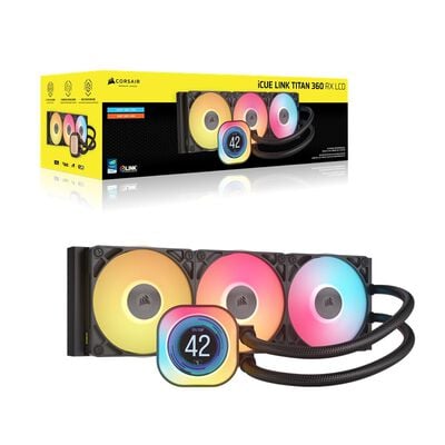 Corsair  iCUE LINK TITAN 360 RX RGB LCD CW-9061023-WW (ブラック) 