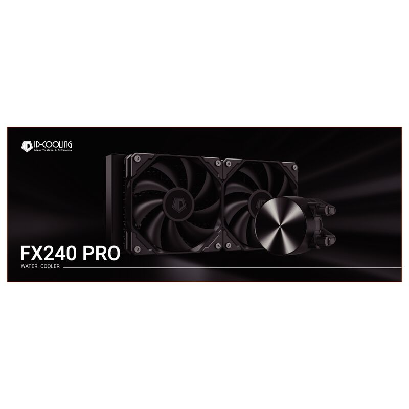 ID-COOLING FX240-PRO (2連ファン AIO 水冷CPUクーラー ブラック