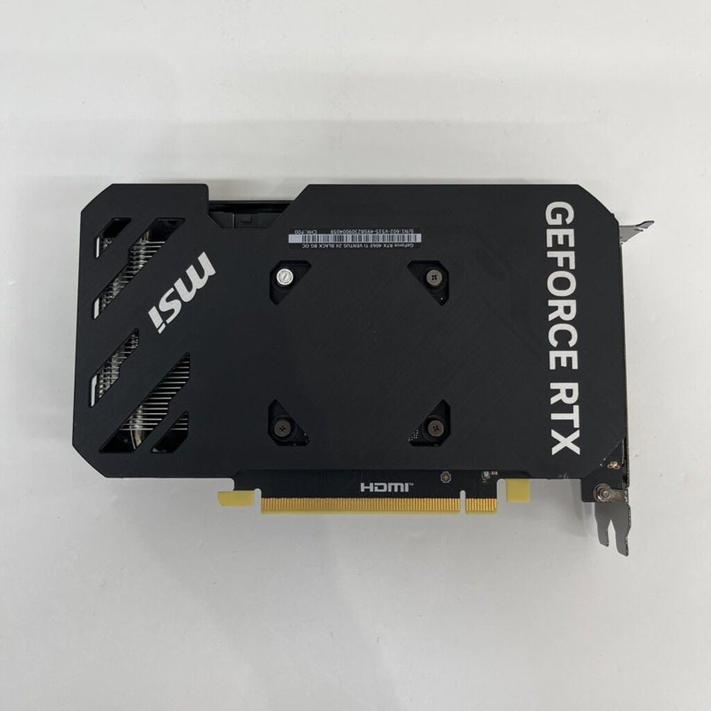 中古 MSI GeForce RTX 4060 Ti VENTUS 2X BLACK 8G OC (RTX4060Ti 8GB
