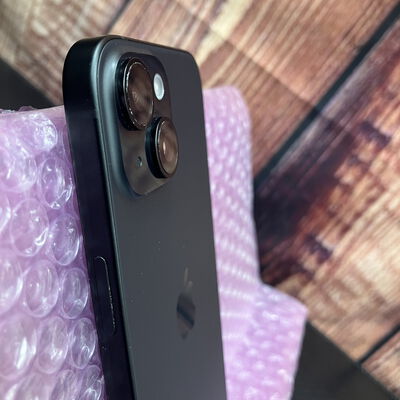 【富士青葉店】中古  【国内版SIMフリー】Apple iPhone15 無印 256GB ブラック MTMN3J/A 161086 