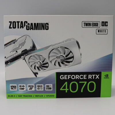 【札幌店】中古  ZOTAC GAMING GeForce RTX 4070 Twin Edge OC White Edition GDDR6 ZT-D40740Q-10M（RTX4070 12GB） 3480036075 
