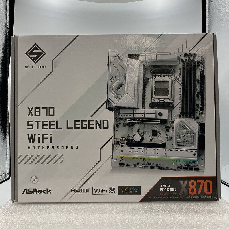 中古 ASRock X870 Steel Legend WiFi (X870 AM5 ATX DDR5) 172202