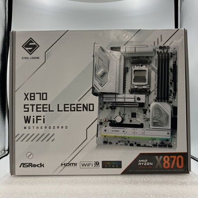 【新潟店】中古  ASRock X870 Steel Legend WiFi (X870 AM5 ATX DDR5) 172202 