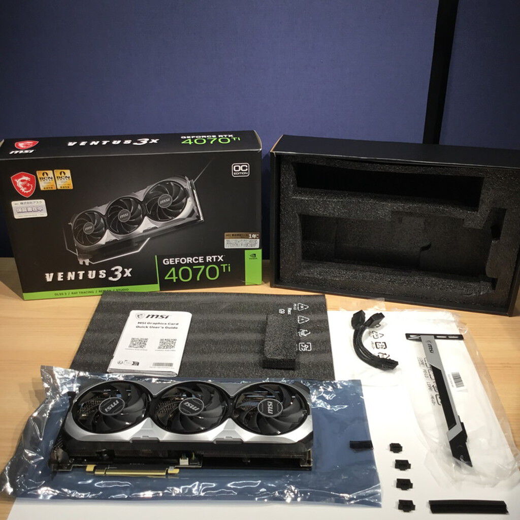 中古 MSI GeForce RTX 4070 Ti VENTUS 3X 12G OC（RTX4070Ti SUPER