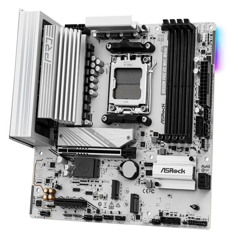 ASRock B850M Pro RS WiFi White (B850 AM5 MicroATX) ドスパラ限定