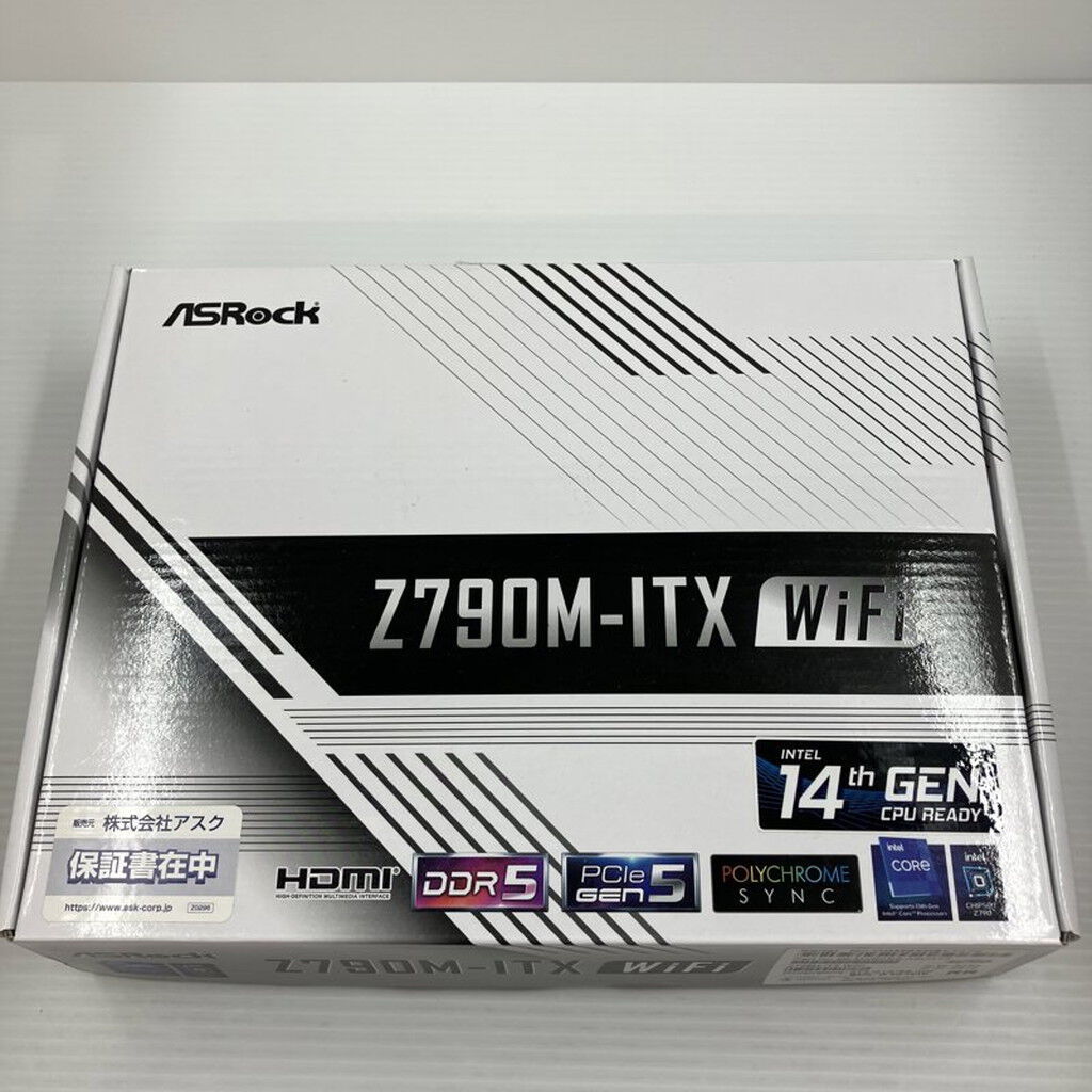 中古 ASRock Z790M-ITX WiFi (Z790 1700 mITX DDR5) 152761 （367648