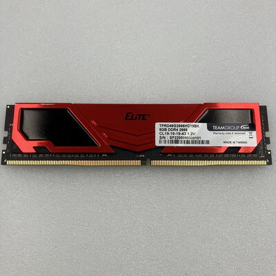 【新潟店】中古  TEAMGROUP Elite TPRD48G2666HC19BK(PC4-21300 8GB デスクトップ用) 3290006672 