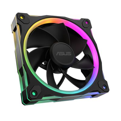 ASUS  MR120 REVERSE ARGB FAN BLACK (120mm ブラック 1個パック) 
