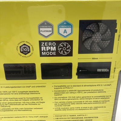 【神戸・三宮店】中古  CORSAIR CP-9020271-JP(RM1000x 2024 ATX3.1 CyG P) 3430006277 