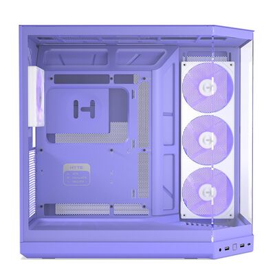 HYTE  Y50 RGB Taro Milk (E-ATX ガラスパネル パープル) 