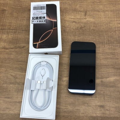 【宇都宮鶴田店】中古  【国内版SIMフリー】Apple iPhone16 Pro 128GB デザートチタニウム MYMX3J/A 170274 
