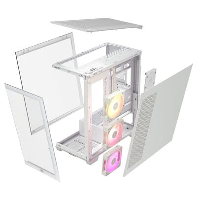Corsair  iCUE LINK 3500X RGB Tempered Glass White CC-9011281-WW (E-ATX ガラス ホワイト) 
