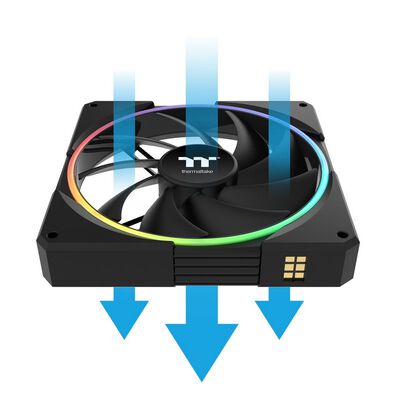 Thermaltake  TS140 EX RGB 3Pack Fan Black CL-F208-PL14SW-A (140mm ブラック 3個パック) 