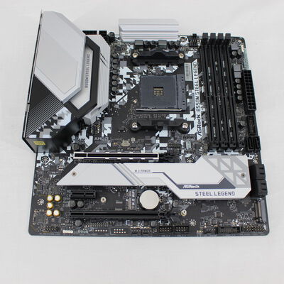 中古  ASRock B550M Steel Legend (B550 AM4 mATX DDR4) 142939 