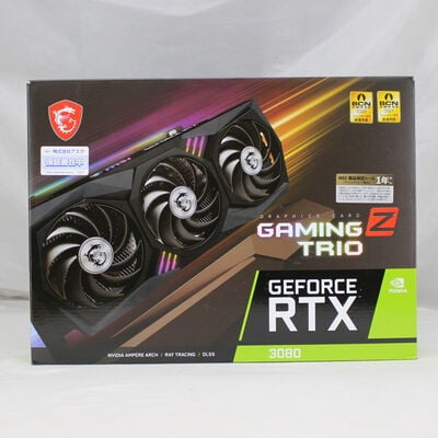 【通販センター】中古  MSI GeForce RTX 3080 GAMING Z TRIO 12G LHR（RTX3080 12GB） 3480034468 