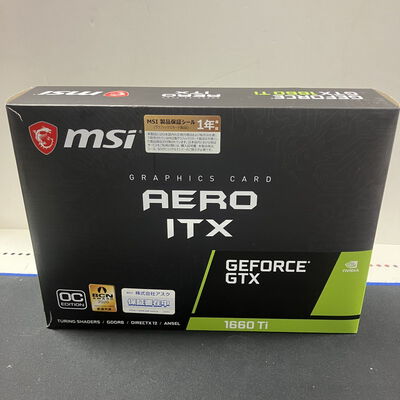 【大宮店】中古  MSI GeForce GTX 1660 Ti AERO ITX 6G OC(GTX1660Ti) 139073 
