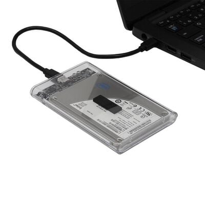 AINEX  HDE-22 (USB3.2Gen1・USB2.0対応 2.5インチSATA SSD／HDDクリアケース) 