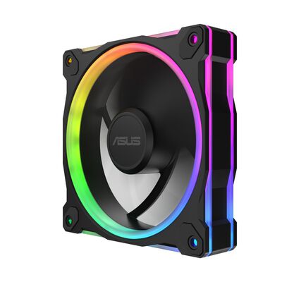 ASUS  MR120 REVERSE ARGB FAN BLACK (120mm ブラック 1個パック) 