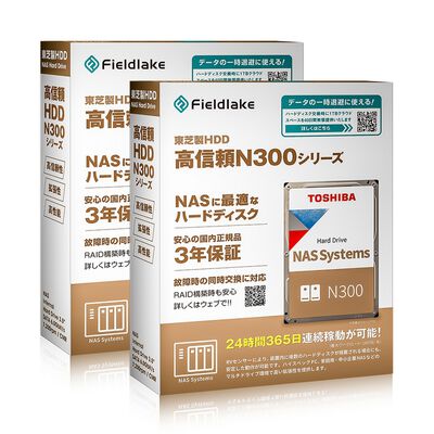 TOSHIBA  N302A10-HDWG71AUZSVA (10TB 2台セット) 