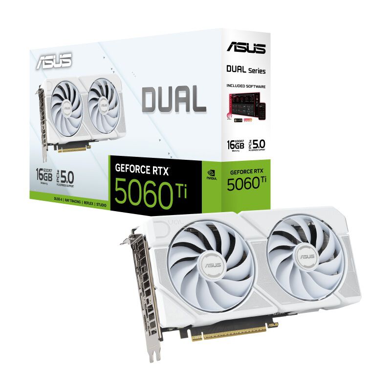 ASUS DUAL-RTX5060TI-16G-WHITE (GeForce RTX 5060 Ti 16GB) ドスパラ