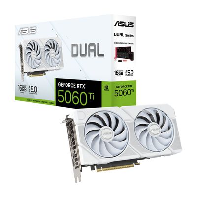 ASUS  DUAL-RTX5060TI-16G-WHITE (GeForce RTX 5060 Ti 16GB) ドスパラ限定モデル 