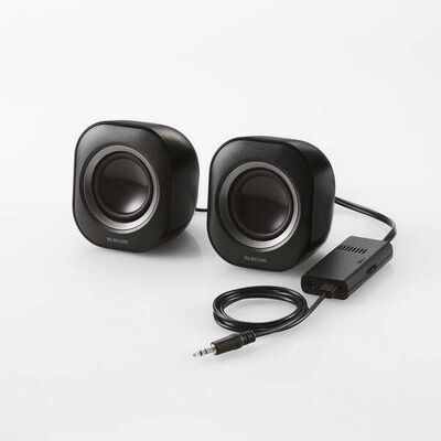 エレコム  MS-P08A2BK (パソコン用2.0chスピーカー) 