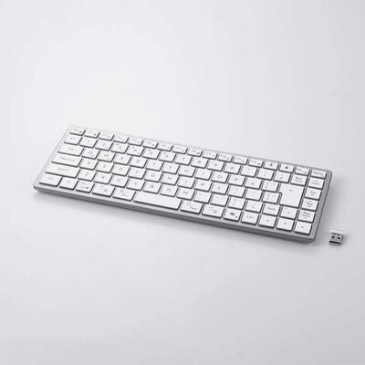 エレコム  TK-PN1075MPWH (Precisionist mini USB無線/Bluetooth薄型ミニキーボード ホワイト) 