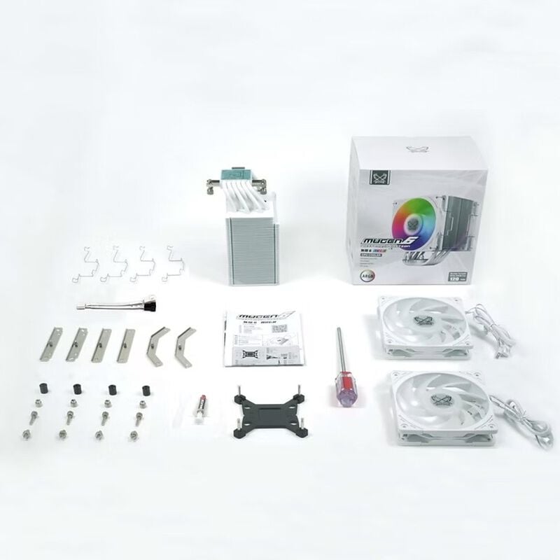 Scythe（サイズ） MUGEN6 DUAL FAN WHITE ARGB EDITION SCMG-6000DWR