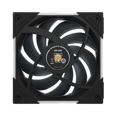 ASUS  ROG EURUX GR120 FAN ARGB REVERSE BLACK (120mm ブラック リバースファン) 
