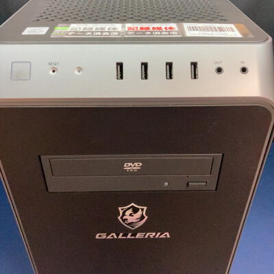 【前橋ｲﾝﾀｰｱｶﾏﾙ店】中古  GALLERIAゲーミングデスクトップ(i9 10850K/32GB/SSD1TB/HDD8TB/RTX3080/W11H) 4540002623 