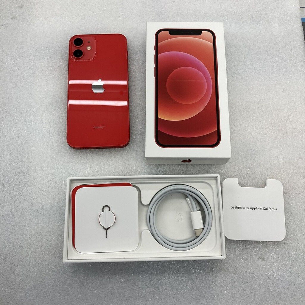 中古 Apple iPhone12 mini 5.4インチ 128GB (PRODUCT)RED 国内版SIM