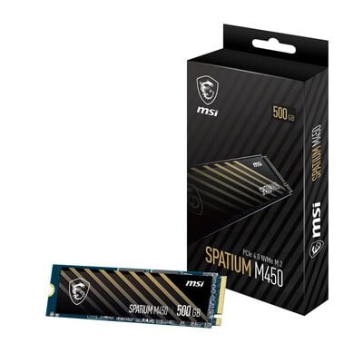 MSI  SPATIUM M450 PCIe 4.0 NVMe M.2 500GB V1 