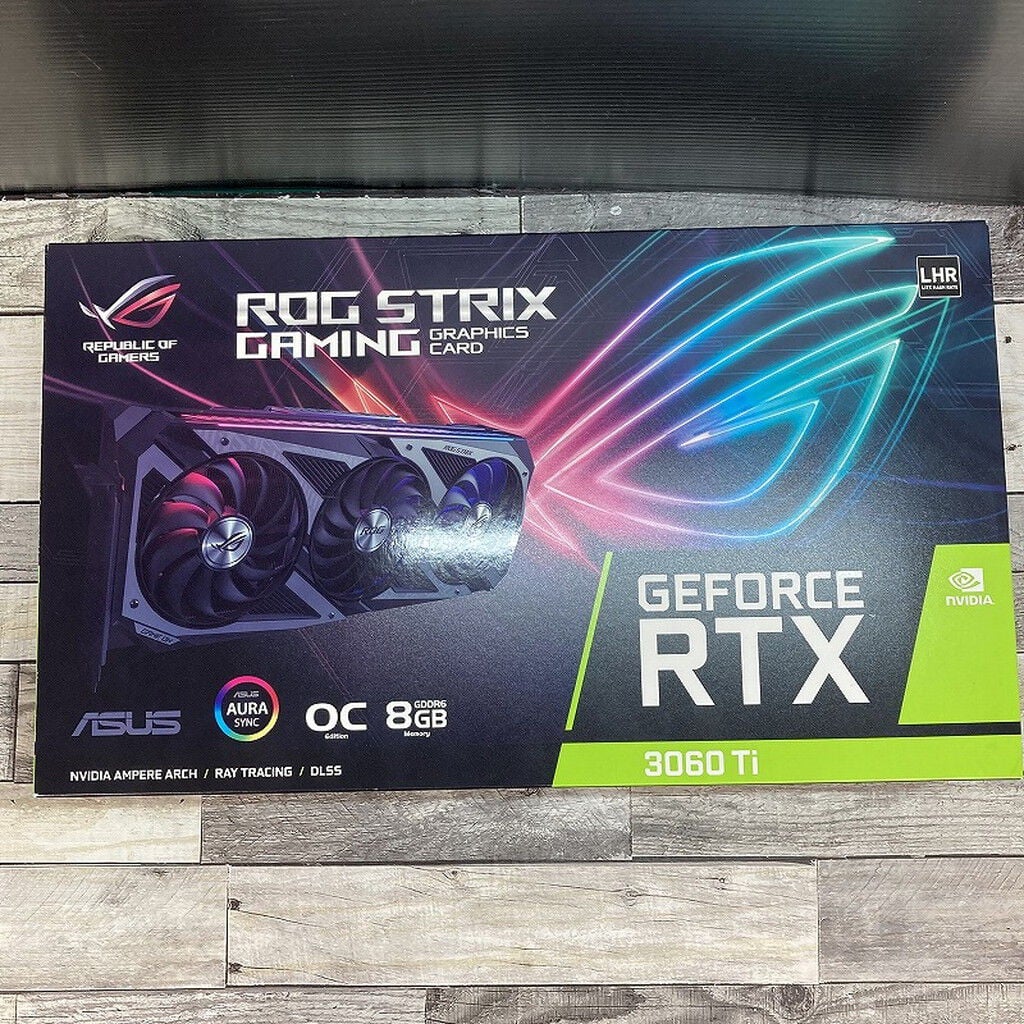 中古 ASUS ROG-STRIX-RTX3060TI-O8G-V2-GAMING (RTX3060Ti 8GB