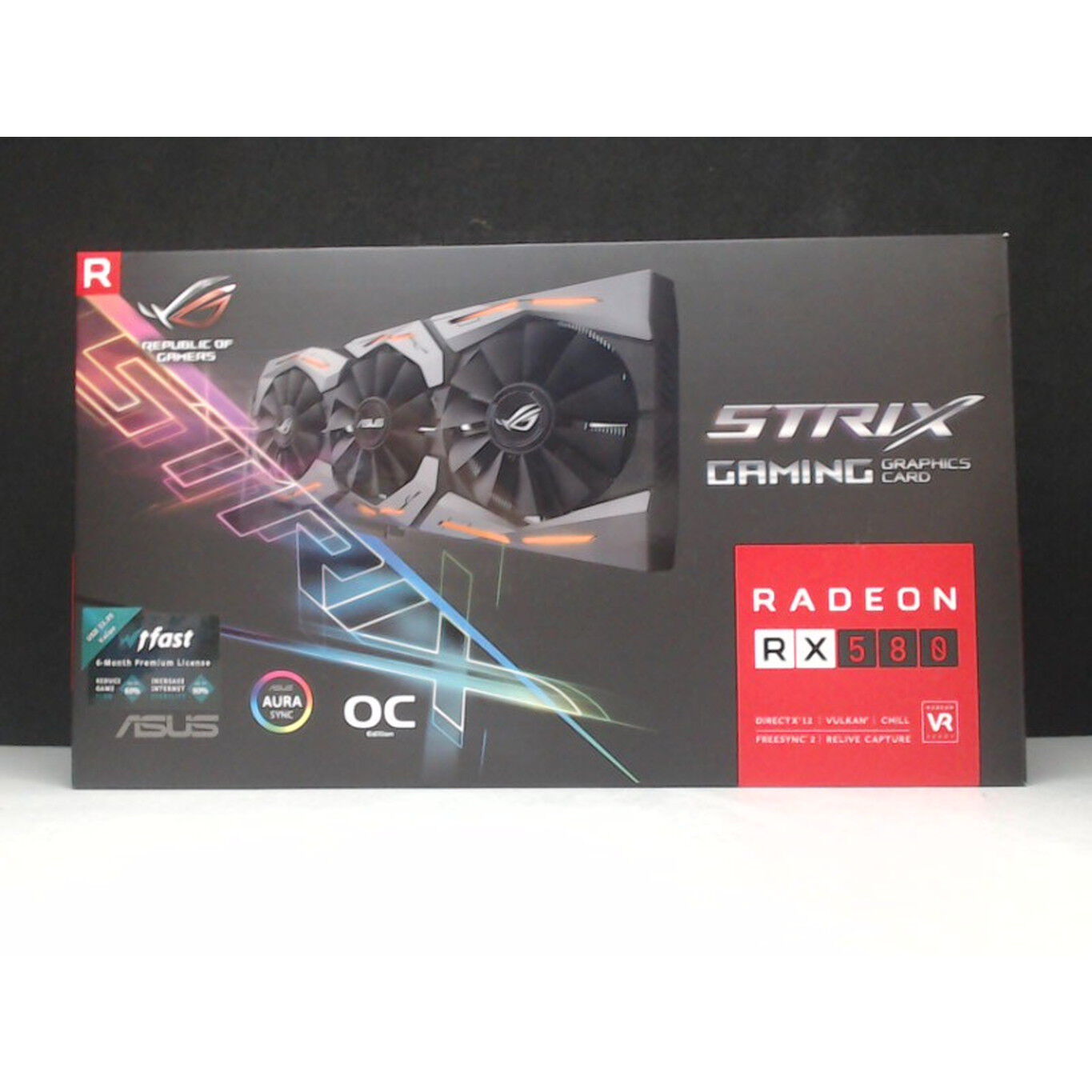 中古 ASUS ROG-STRIX-RX580-O8G-GAMING(RX580 8G GDR5 OC) 133946