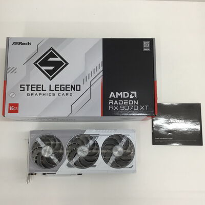 【福山ココローズ店】中古  ASRock Radeon RX 9070 XT Steel Legend 16GB (RX9070XT SL 16G) 5090000682 