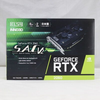 【通販センター】中古  ELSA GeForce RTX 2060 S.A.C V2 / GD2060-6GERS2(RTX2060 6G) 3180004870 