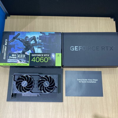【甲府飯田店】中古  玄人志向 GG-RTX4060Ti-E8GB/OC/DF (RTX4060Ti 8G) 175565【8/14価格改定!】 