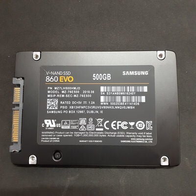 【鹿児島店】中古  Samsung MZ-76E500（2.5インチ SSD 500GB SATA） 3480039883 