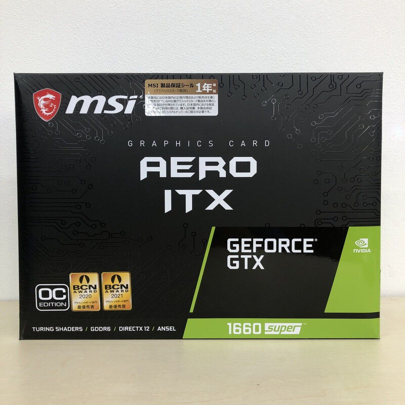 【希少・美品】PREMIUM PACK 1 初期 コンプリート 中古 MSI GeForce GTX 1660 SUPER AERO ITX OC (GTX1660 SUPER