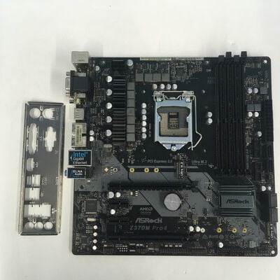 【博多店】中古  ASRock Z370M Pro4 (Z370 1151 mATX DDR4) 136209 