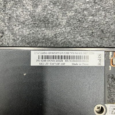 【熊本浜線店】中古  ZOTAC ZT-T20710F-10P (RTX2070 SUPER 8G Twin) 140101 