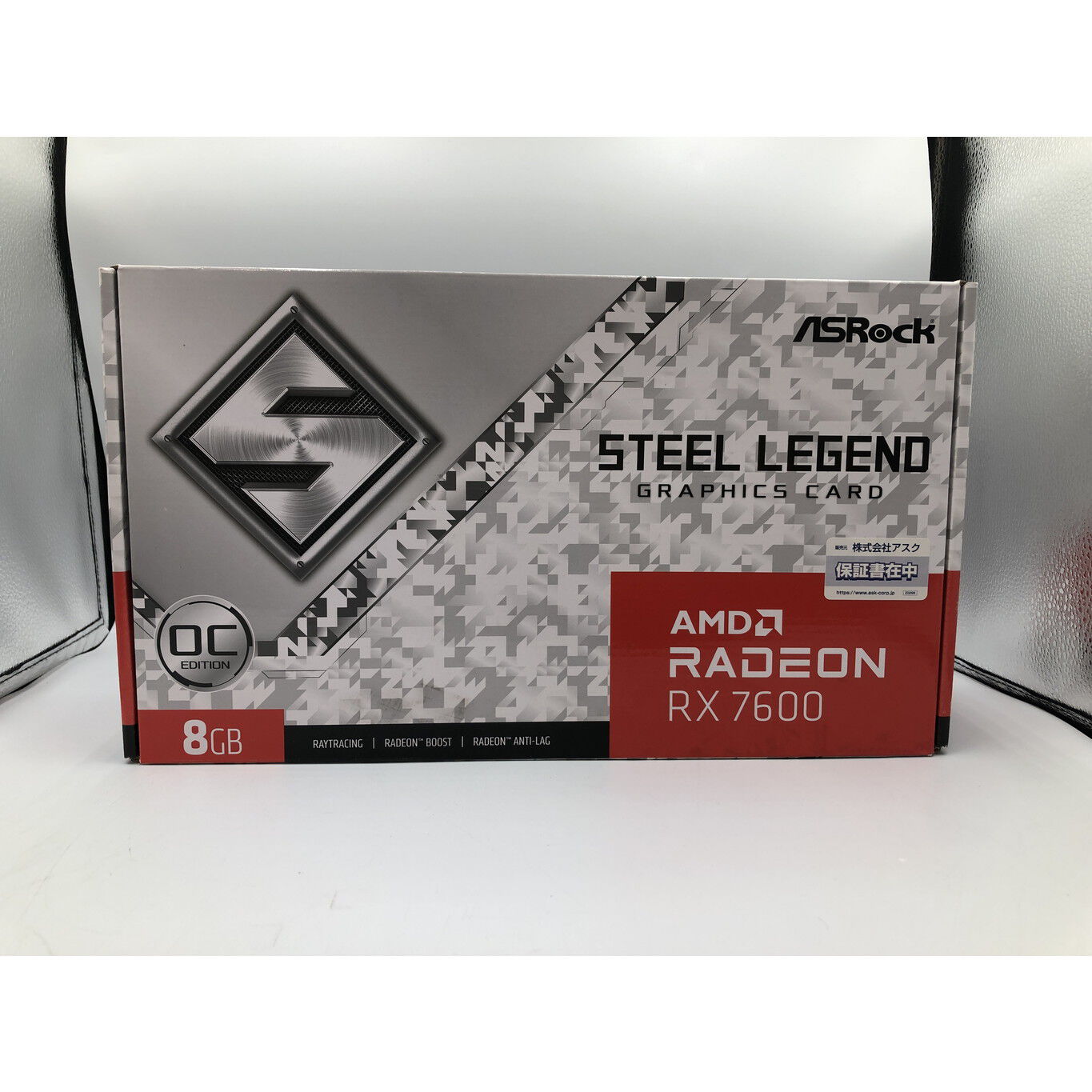 中古 ASRock RX7600 SL 8GO RX7600 Steel Legend 8G OC (RX7600 8GB