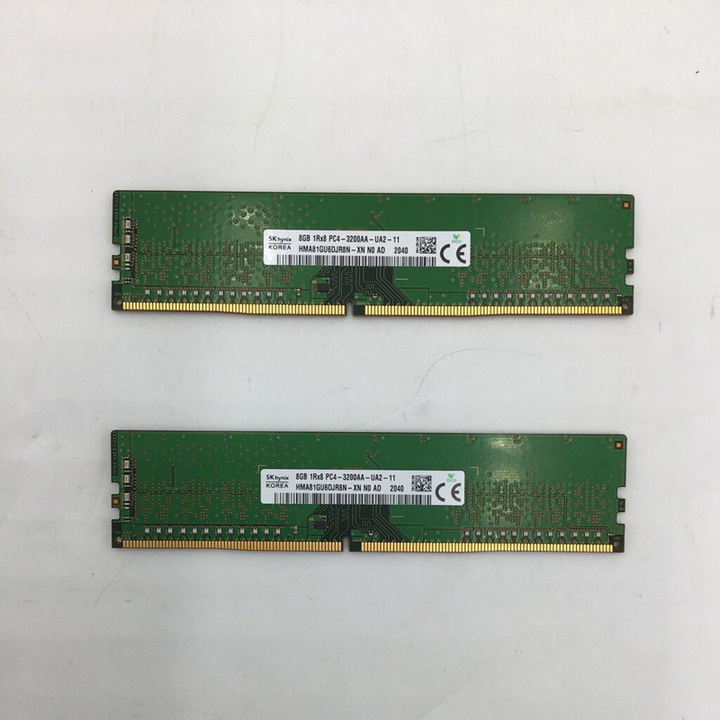 中古 8GB 2枚組(合計16GB) PC4-25600/DDR4-3200 デスクトップ用 190923